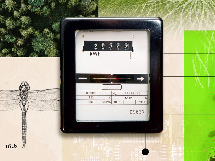 Groene datacenters - fotocollage